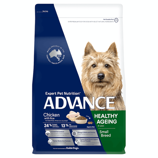 Advance Healthy Ageing Small Adult Dry Dog Food Chicken With Rice