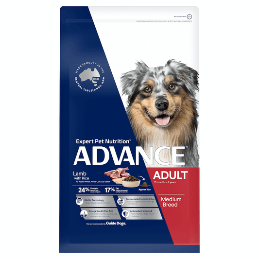 Advance Medium Breed Adult Dry Dog Food Lamb With Rice
