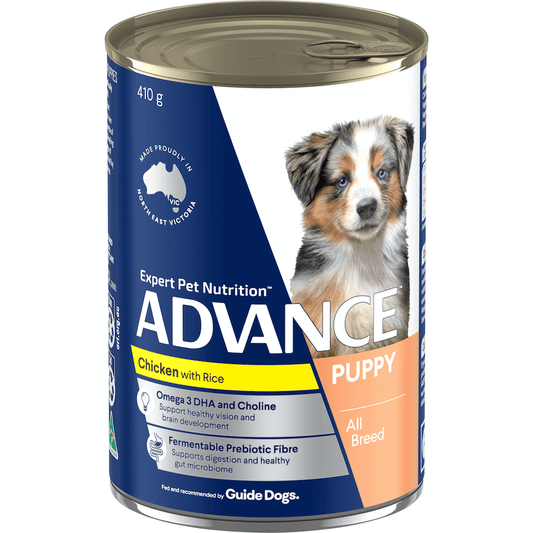 Advance Puppy Plus Growth Chicken And Rice Wet Dog Food Cans