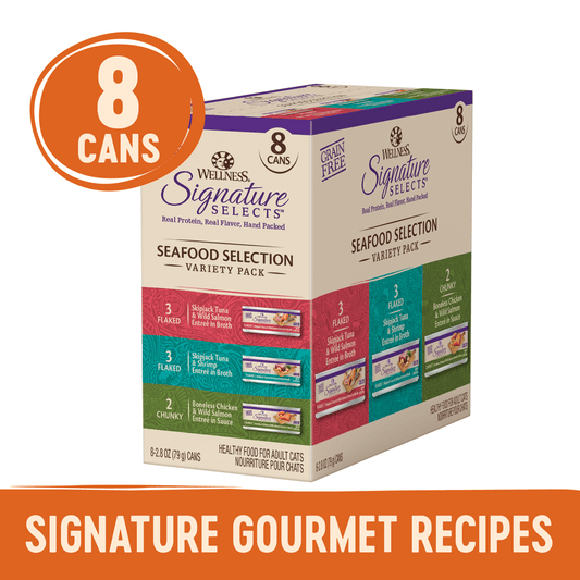 Wellness Signature Selects Poultry Fish Variety Pack Wet Cat Food
